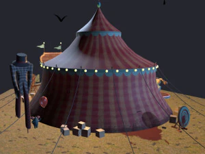 monster circus low poly low 3D Model