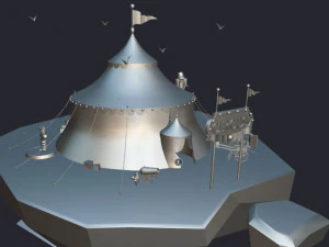 monster circus low poly low 3D Model