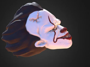 it clown terror halloween 3D Model