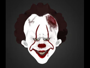 it clown terror halloween 3D Model