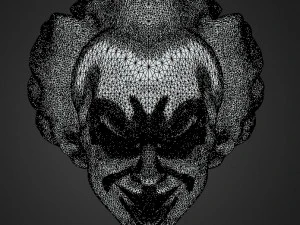 it clown terror halloween 3D Model