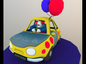 clown in car fantasy Model 3D