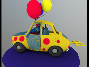 clown in car fantasy Model 3D