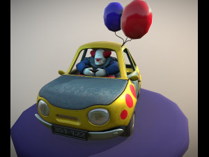 clown in car fantasy Model 3D