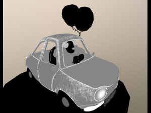 clown in car fantasy Model 3D