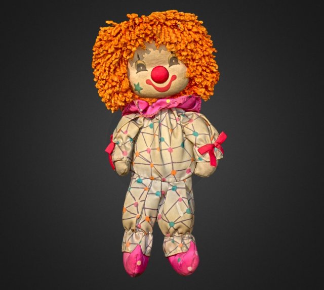 clown puppet doll 3Dモデル .c4d .max .obj .3ds .fbx .stl .blend 