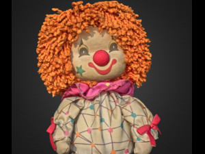 clown puppet doll 3Dモデル