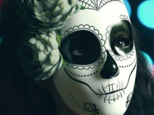 mask dia los muertos halloween 3D Model