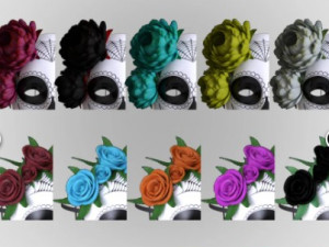 mask dia los muertos halloween Modello 3D
