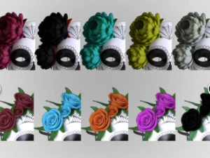mask dia los muertos halloween 3D Model