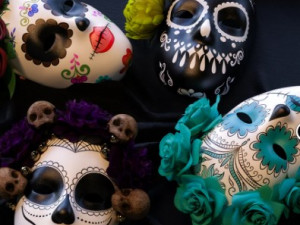 mask dia los muertos halloween Modello 3D