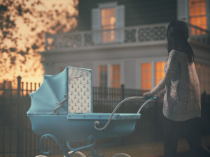 stroller car babies retro vitorian Model 3D