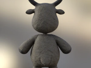plush reindeer decoration set 3D Model