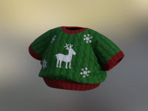 plush reindeer decoration set 3D Model