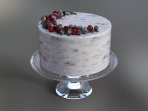set sweet chrismas decor Model 3D