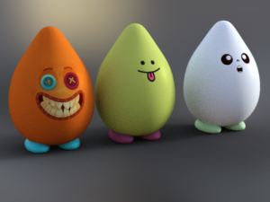 cute kawaii pack toy low-poly Model 3D