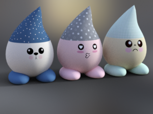 cute kawaii pack toy low-poly Model 3D