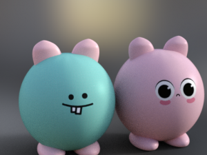 cute kawaii pack toy low-poly Model 3D