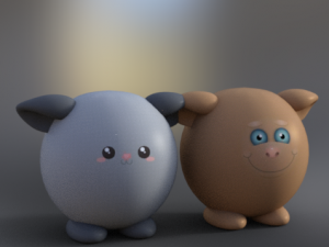 cute kawaii pack toy low-poly Model 3D