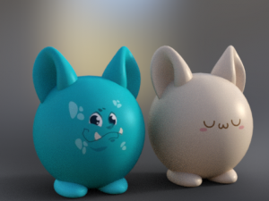 cute kawaii pack toy low-poly Model 3D