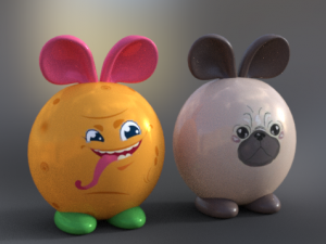 cute kawaii pack toy low-poly Model 3D