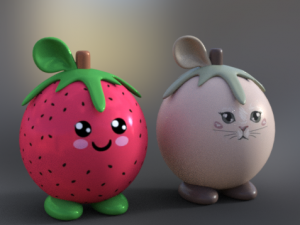 cute kawaii pack toy low-poly Model 3D