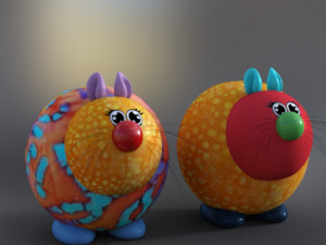 cute kawaii pack toy low-poly Model 3D