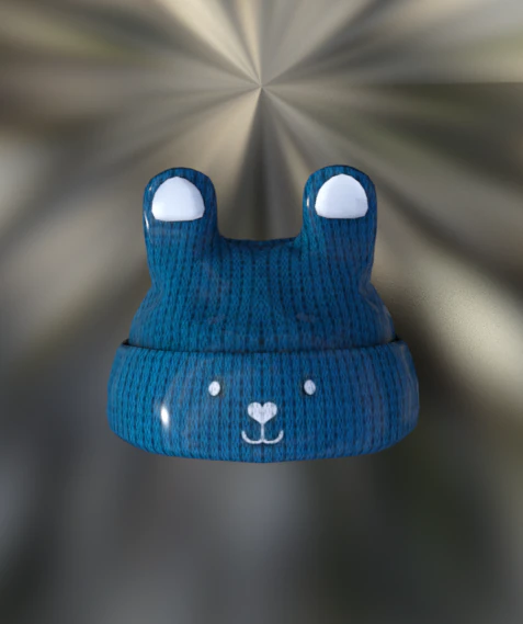 beanie hat cap kids low-poly 3D Model .c4d .max .obj .3ds .fbx .stl .blend
