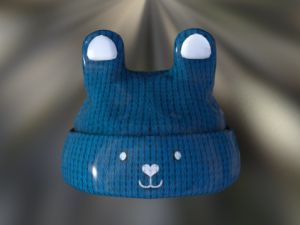beanie hat cap kids low-poly Model 3D