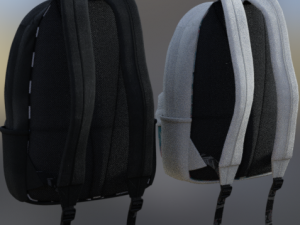 skate and bag sport 3Dモデル