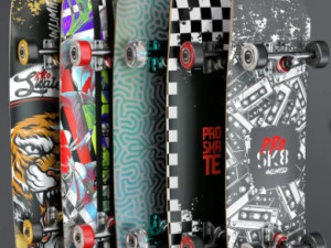 skate and bag sport 3Dモデル