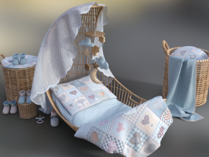 pack bedroom babies 3Dモデル