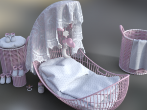 pack bedroom babies 3D Model