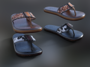 flipflops girls fashion 3D 모델