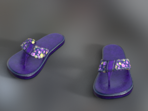 flipflops girls fashion Model 3D