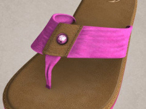 flipflops girls fashion Model 3D