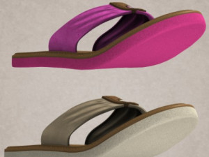 flipflops girls fashion Model 3D