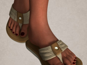 flipflops girls fashion Model 3D