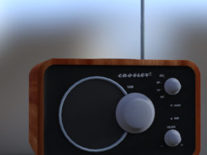 vintage radio 3D मॉडल
