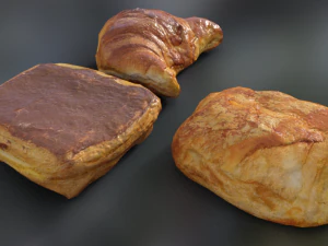 pack coffee cakes 3D Model
