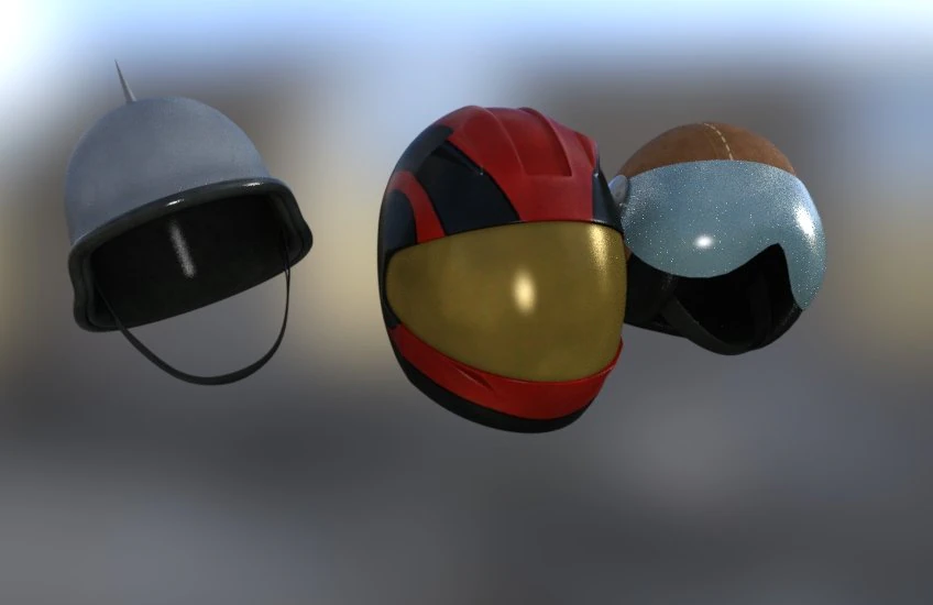 mcyclehelmets pack 3D Model .c4d .max .obj .3ds .fbx .stl .blend