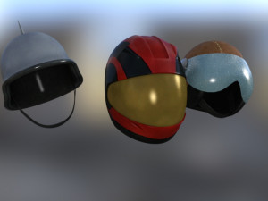 mcyclehelmets pack Modelo 3D