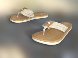 flips flops summer 3D Model