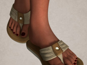 flips flops summer 3D Model