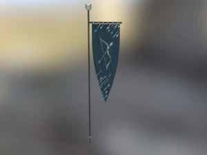 archery banner 3D Model