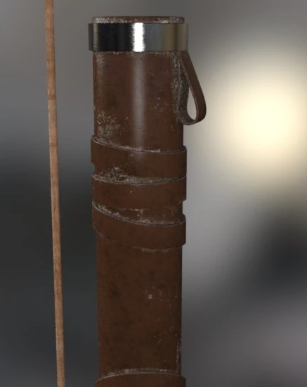 bow arrow 3D Model .c4d .max .obj .3ds .fbx .stl .blend