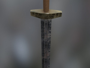 axe and swords Modèle 3D