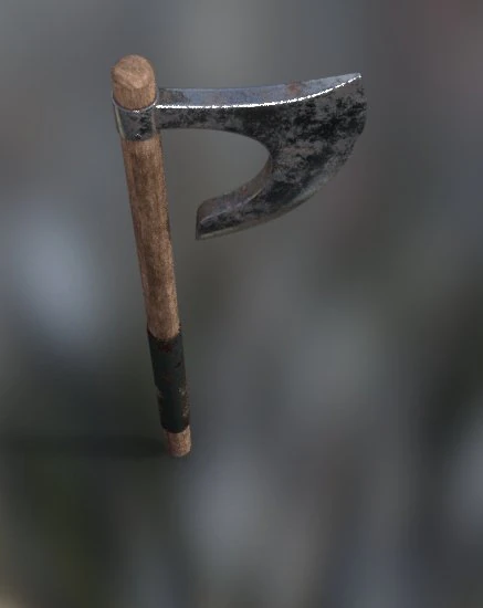axe and swords 3D Model .c4d .max .obj .3ds .fbx .stl .blend 