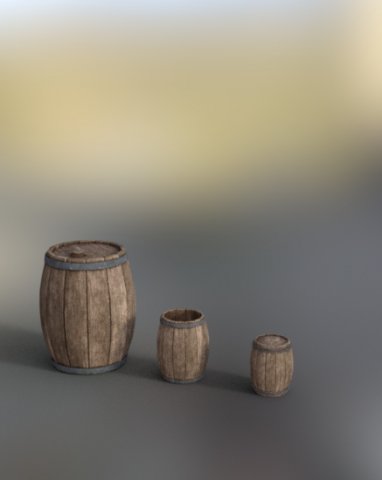 barrel pack Model 3D .c4d .max .obj .3ds .fbx .stl .blend 