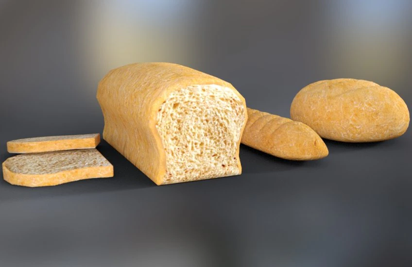 breads 3D Model .c4d .max .obj .3ds .fbx .stl .blend 